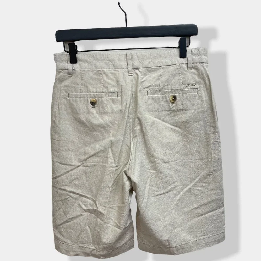 Izod Tan Cotton Chino‎ Shorts